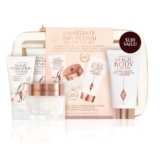Charlotte Tilbury Immediate Skin Revival Mini Skin Care Set – Travel Size Skincare Kit with Glow Toner, Magic Serum & Magic Cream for a Healthy, Radiant Glow