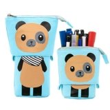 LJCZKA Astuccio Telescopico Orso, Carino Telescopico Portamatite con Cerniera, 2 in 1, Astuccio Cancelleria Matite, per Ragazzi/Adulti/Bambini