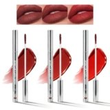 3 Pezzi Peel Off Lip Liner Set,Lip Liner Peel Off,Waterproof Peel Off Matte Finish Lip Stain,Macchia Labbra a Lunga Durata, Matita Labbra Tattoo,Labbra Tatuaggio Impermeabile e Anti-Transfer