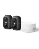 eufy Security eufyCam C35 2 Telecamere Wireless per Int/Est, Montaggio Magnetico, Vista Notturna a Colori, Memoria Locale, Nessun Costo Mensile, IP67, Riconoscimento Viso, Supporto Pannello FV, Nero