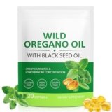 MXCZBSM Oregano Oil Softgels Organic, 2 in 1 Oil of Oregano with Black Seed Oil 120 Count, Oregano Oil Supplement Capsules, Organic Oil of Oregano Extract, Non-GMO, Gluten Free