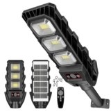 JESLED Lampada Solare Esterna 60W con Sensore di Movimento, 144 LED Super Luminosi IP65 Impermeabile per Strade, Cortili, Garage e Giardini