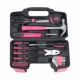 Hantinstom 39-Piece Household Tools Kit Essential Home Repair Set with Plastic Toolbox Ideal for College Students, Home Use & More