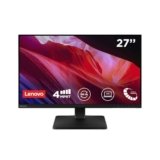 Lenovo L27qe Monitor 27″ QHD (2560 x 1440), IPS, 4ms, 100Hz, Regolabile, Porte HDMI 2.1 e DisplayPort 1.4, Cavo HDMI incluso – Raven Black