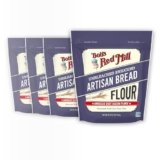 Bob’s Red Mill Artisan Bread Flour, 3 Pound (Pack of 4) – Unbleached, Unbromated, Non-GMO, Vegan