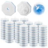 Kifmurase 100 Pcs Toilet Wand Refills Disposable Toilet Brush Replacement Heads, Disposable Sponge Refill Heads Household Cleaning Bathroom Cleaners Compatible with Most Toilet Brushes