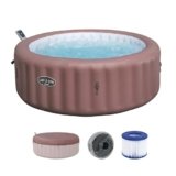 Bestway® Lay-Z-SPA® Hawaii AirJet™ Energy-Saving Whirlpool with App Control + Integrated UltraFit™ Pump Unit for 6 People Diameter 196 x 71 cm Terracotta