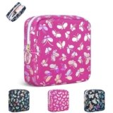 Trousse Trucchi Donna Ragazza Piccola Pochette Portatrucchi Beauty Case Piccolo da Viaggio in Pelle PU per Porta Cosmetica Trucco Mini Borsetta Portatile Impermeabile Idee Regalo Compleanno(Rosa)