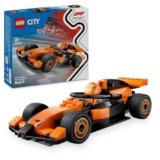 LEGO City Pilota e Monoposto McLaren F1 – Modello di Macchina Giocattolo da Formula 1 con Minifigure – Idea Regalo per Bambini e Bambine da 6 Anni in su o per Adulti Fan delle Auto da Corsa – 60442