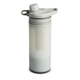 GRAYL GeoPress 710 ml, filtro acqua potabile, elimina il 99,99% di batteri e virus, perfetto per campeggio, sopravvivenza e viaggi (Peak White)