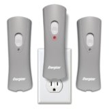 Energizer Flashlight LED Rechargeable Plug-in Light (3-Pack), Emergency Flashlight Auto-on Function, Power Outage Lights