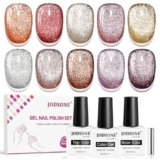 Cat Eye Gel – Set di smalti per unghie, 10 colori con magnete Cat Eye Gel
