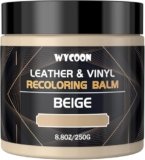 WYCOON Kit Riparazione Pelle Beige – Tintura Liquida, Vernice e Crema Colorante per Divani, Mobili, Sedili Auto, Scarpe, Giacca| Ripristina Pelle Graffiata e Sbiadita
