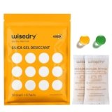 50 grammi x 6 confezioni Silice gel bustine sacchetti con Perle arancioni Indicatore di umidità Desiccant deumidificatore per per essiccatore d’aria assorbi umidità