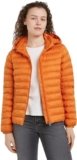 Tommy Hilfiger Giacca Donna Padded Global Stripe Jacket Giacca da Mezza Stagione, Arancione (Autumn Orange), M