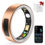 MUNBYN Smart Ring for Women and Men, Fitness Tracker with Sleep Tracking, Heart Rate, Blood Oxygen, Health Reports, Step Counter, 5ATM Waterproof, Compatible with iOS & Android, Rose Gold 7