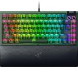 Razer BlackWidow V4 75% Phantom Green Edition – Tastiera meccanica da gioco Hot-swap (interruttori tattili arancioni, rullo multimediale con 2 pulsanti) Layout US | Phantom Green
