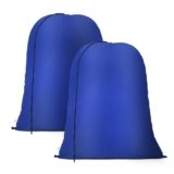 OTraki 2 Pezzi Sacco Panni Sporchi 70 x 101 cm, Portabiancheria Sporca Con Coulisse Sacco Biancheria Sporca Da Viaggio Riutilizzabile Per Bagno Per Indumenti, Tende, Asciugamani Blu