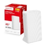 Mercusys TP-Link MB230-4G Router 4G+ Cat6 LTE, Wireless AC1200Mbps Dual-Band, WiFi Router with Sim, LAN/WAN Port, 4G Sim Modem, Without Configuration, External Antenna Ports