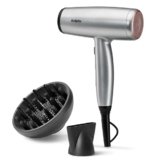BaByliss Cosmos Phon Capelli Leggero – NUOVO 2025, Diffusore per Asciugacapelli, Potente ed Elegante da 2100W, Ionico Anti-Crespo, 3 Impostazioni di Calore e 2 di Velocità, Argento, D580DE