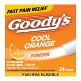 Goody’s Pain Relief Powders, Extra Strength Headache Powder Cool Orange, 24 ct (Pack of 1)