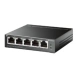 TP-Link TL-SG105MPE Switch PoE+ Gestito Gigabit Ethernet, 5 Porte Gigabit, 4 PoE+, VLAN, QoS, Easy Smart, 30W per Porta PoE, 120W su Tutte le Porte, 802.3af/at, Adatto per Casa, Ufficio, Plug&Play