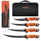 Golden Bird coltello per sfilettare pesce 5Cr15mov 4 set coltello sfilettare pesce affilato a codolo intero coltello da cucina giapponese con fodero