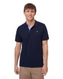 DANISH ENDURANCE Maglietta Polo Uomo Manica Corta in Cotone Biologico Premium, 1 o 2 Paia, Blu Marino/Blu, XXL