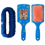 LUV HER Kids Hair Brush & Spa Headband Set for Girls – Features Paw Patrol – Fun Grooming Kit for Detangling, Styling & Skincare – Soft & Stretchy One Size, Ages 3+