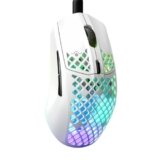 SteelSeries Aerox 3 – Mouse da gioco RGB traforato – Design ultraleggero e resistente all’acqua – Sensore ottico TrueMove Core da 8.500 DPI – Snow