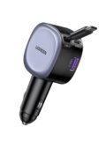 UGREEN 75W Retrattile Caricatore Auto, Caricabatteria Accendisigari USB C Ricarica Rapida PD 3.0 QC 3.0, Compatibile con iPhone 17 Pro Max Air/16/15, Samsung Galaxy S25/24, Pixel10/9, MacBook, iPad