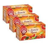 Pompadour, Infuso Arancia Rossa BIO, 54 Filtri (3 Confezioni da 18 Filtri), Frutatto e Dissetante, Senza Lattosio, Glutine e Allergeni