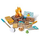 Melissa & Doug Let’s Explore Campfire S’mores Set with Toy food & Kids Play Kitchen Accessories, Preschool Learning Toys for Girls & Boys 3+