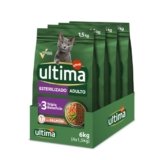 Ultima Cibo per Gatti Sterilizzati con Salmoni -Confezione da 4 x 1,5 kg – Totale: 6 kg