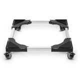 W B D WEIBIDA Carrello Lavatrice con 4 Ruote con Bloccaggio, Carico Pesante 200KG Mobile Lavatrice Asciugatrice, Larghezza Regolabile 40-62cm Base Lavatrice per Lavatrice e Frigorifero, Nero