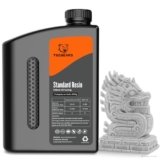 TECBEARS Resine Standard Stampante 3D Grigio 2KG, Alta Precisione, Eccellente Fluidità e Bassa Contrazione Resina UV 405 nm per Stampanti 3D LCD/DLP/SLA