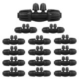 Wzzy Gurden 15 pezzi Irrigazione Giardino Barbed Tee Connettore T Tubo Da Giardino Tubo Acqua Connettore Barbed Tee, 16 mm fino a 4/7, Tubo di Irrigazione Anti Drop Qualità Raccordi per Irrigazione