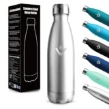 Motswedi Borraccia Termica Bambini, 500ml 18/8 Acciaio Inox, Bottiglia Termica, Doppia Parete, Borracce Termiche, Borraccia Acciaio Inox, Bottiglia acqua per Palestra, Ufficio, Acciaio Inossidabile