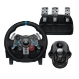 Logitech G G29 SE Driving Force – volante e pedali da corsa, ritorno di forza dinamico, vera pelle Driving Force Shifter – Per PS5, PS4 and PC, Mac – Nero